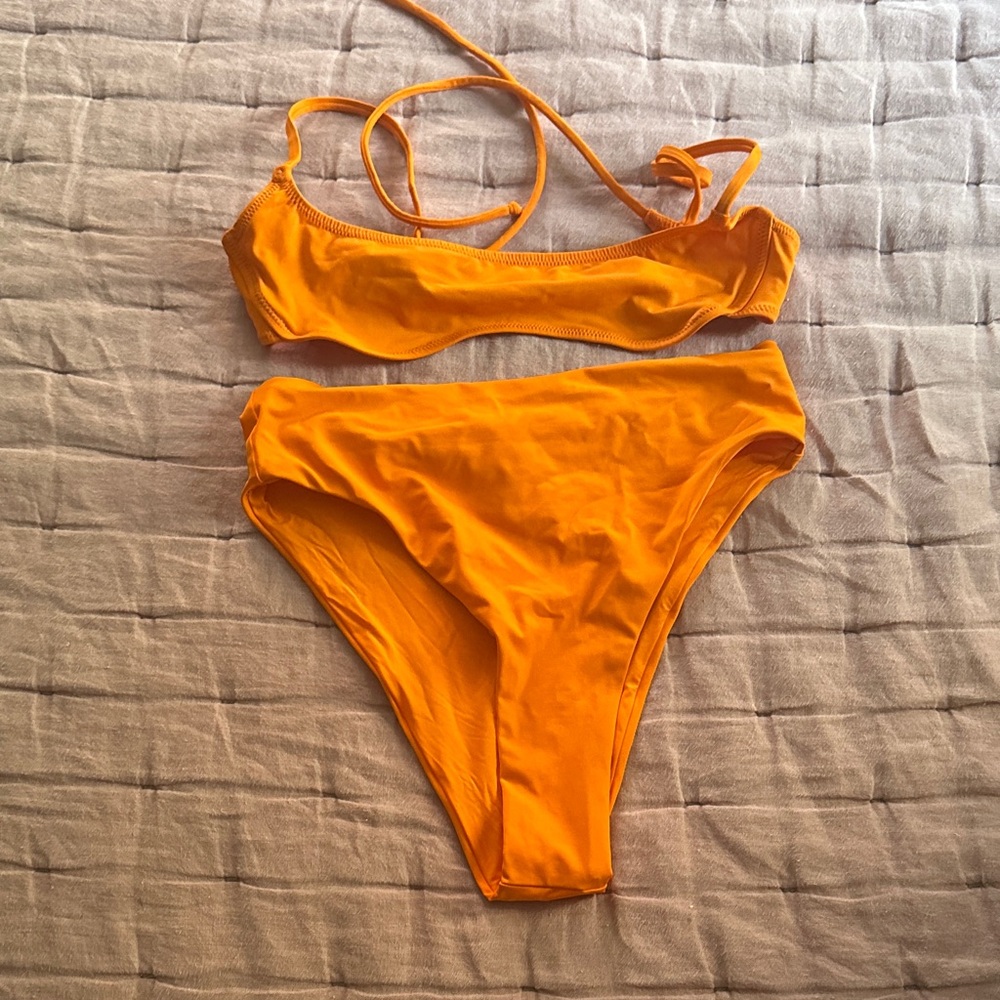 SKIMS Orange Bikini Set